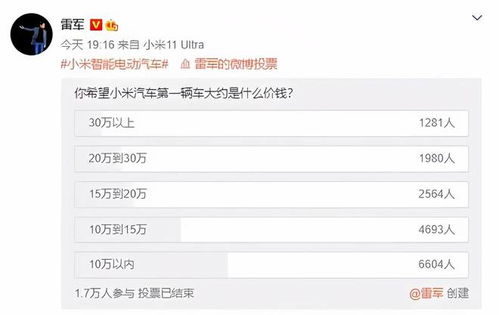 小米汽车定单有多少(小米汽车定单数量揭秘，数字背后的故事)