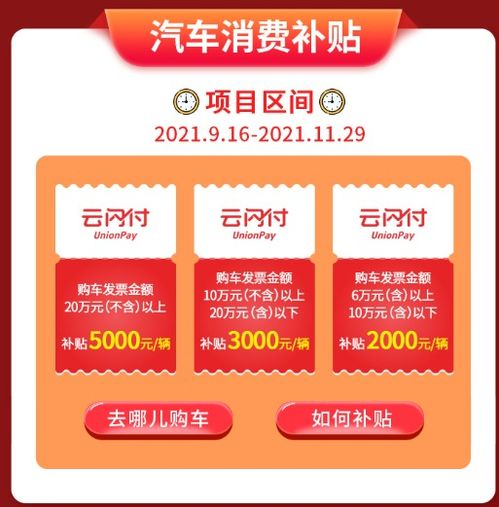 汽车消费券都有多少