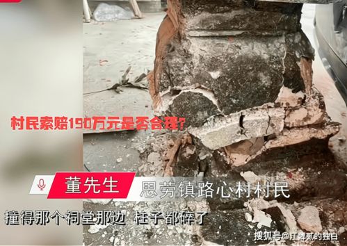 汽车撞坏雕像赔偿多少