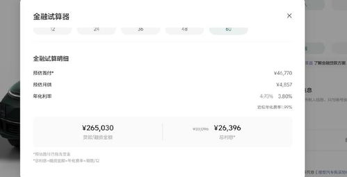 小米汽车金融利息多少