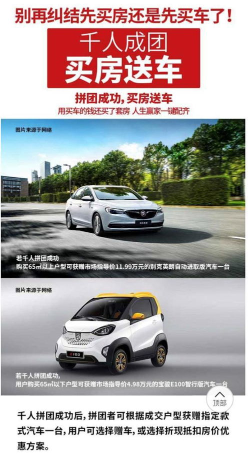 买房送汽车优惠多少