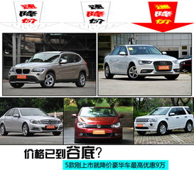 现在豪华汽车降价多少