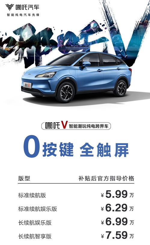 哪吒V汽车补贴多少