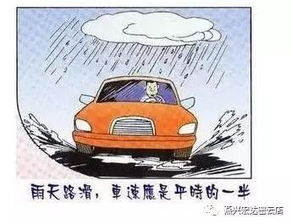 汽车雨天行驶速度多少