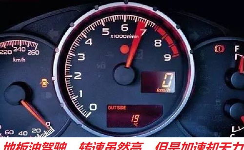 汽车加速时转速 多少
