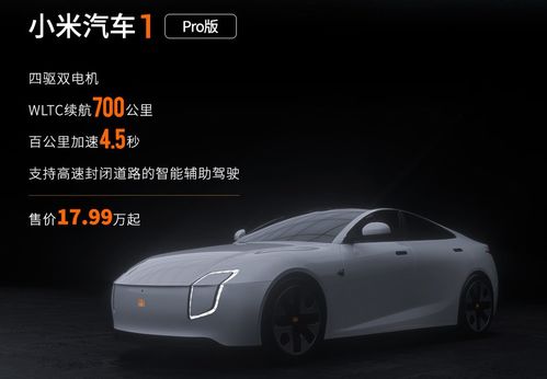 小米汽车发布价格多少