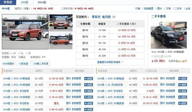 14年途观二手车多少钱,14年途观二手车多少钱一辆