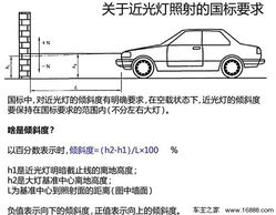 汽车近光灯高度多少合适