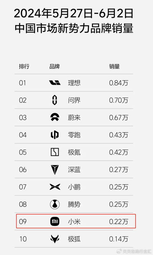 小米汽车预售销量多少