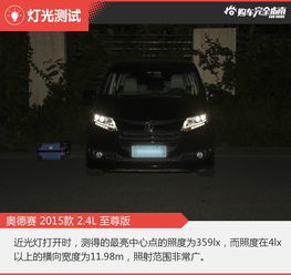 汽车近光灯亮度要求多少