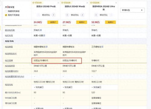 理想汽车 电池重量多少